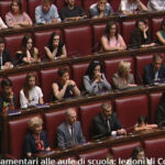 La delegazione del Baronio seduta in aula